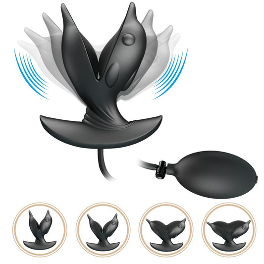 PRETTY LOVE - OPBLAASBARE &amp; OPLAADBARE DELFIN ANAAL PLUG