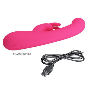 Pretty Love – Vibrateur lamar lapin et point g rose