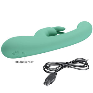Pretty Love – Vibrateur lamar lapin et point g vert