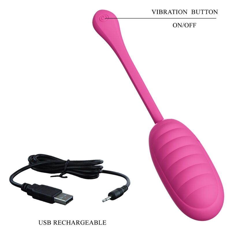 PRETTY LOVE - CATALINA HUEVO RECHARGEABLE VIBRADOR ROSA