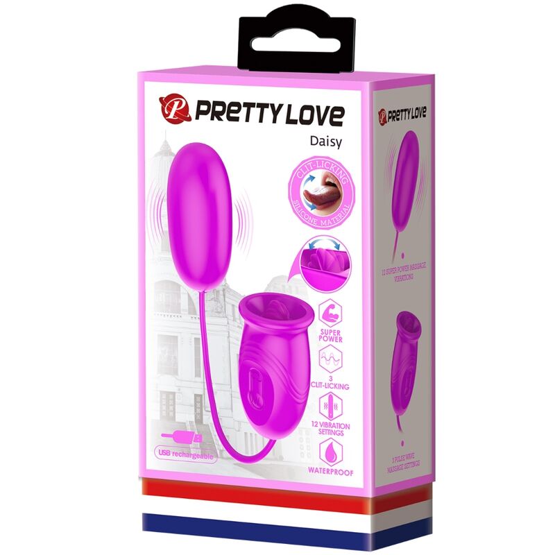 Pretty Love – Vibrateur rechargeable daisy dual egg violet