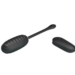 Pretty Love – Doreen oeuf vibrant rechargeable de luxe noir télécommande