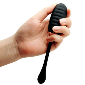 Pretty Love – Doreen oeuf vibrant rechargeable de luxe noir télécommande