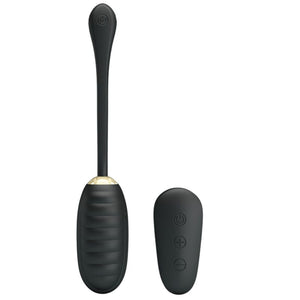 Pretty Love – Doreen oeuf vibrant rechargeable de luxe noir télécommande