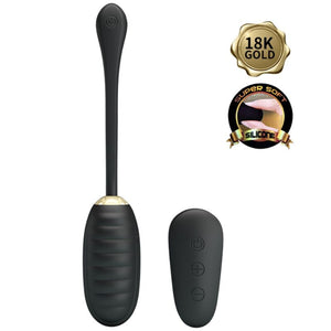 Pretty Love – Doreen oeuf vibrant rechargeable de luxe noir télécommande