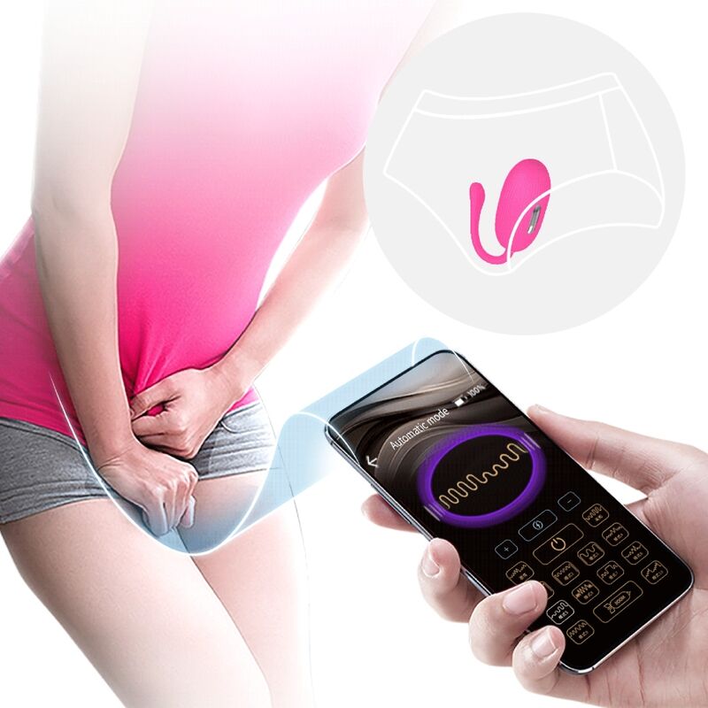 PRETTY LOVE - DOREEN HUEVO RECHARGEABLE VIBRADOR MAGENTA CONTROL REMOTO