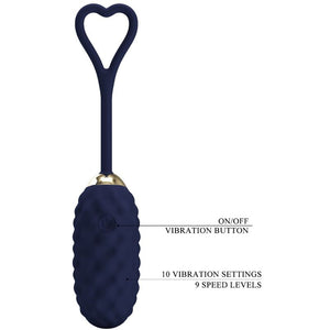 Pretty Love – Oeuf vibrant avec télécommande vivian blue