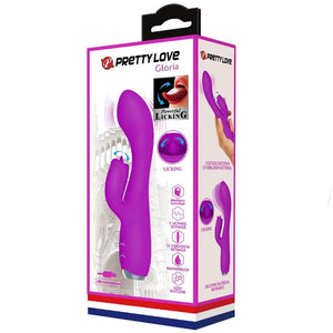 Pretty Love – Vibrateur lapin rechargeable gloria imperméable violet