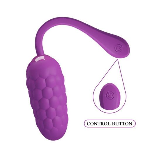 PRETTY LOVE - HUEVO VIBRADOR WITH TEXTURA MARINA RECARGABLE MORADO