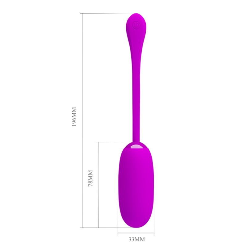 PRETTY LOVE - JULIUS HUEVO WATERPROOF &amp; RECHARGEABLE VIBRADOR MORADO