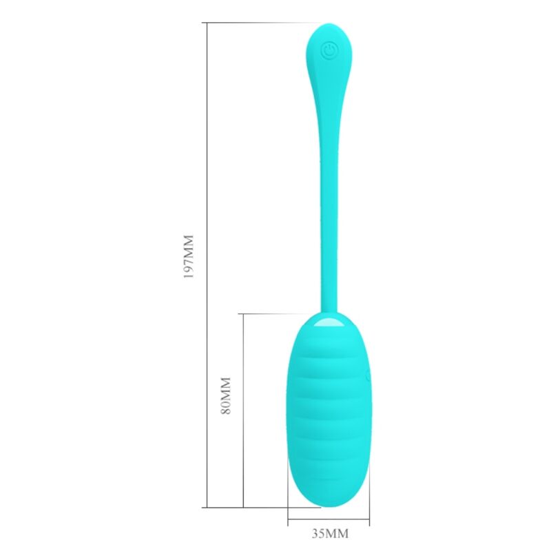 PRETTY LOVE - KIRK HUEVO RECHARGEABLE VIBRADOR VERDE CLARO