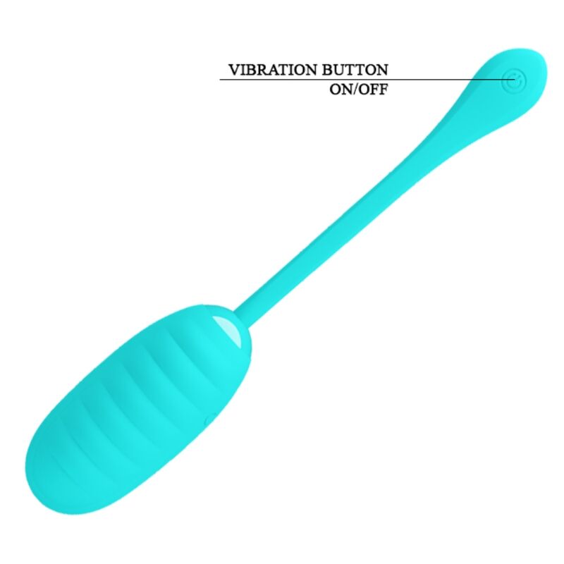 PRETTY LOVE - KIRK HUEVO RECHARGEABLE VIBRADOR VERDE CLARO
