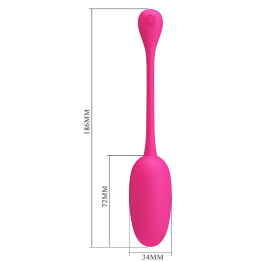 PRETTY LOVE - KNUCKER HUEVO RECARGABLE VIBRADOR ROSA
