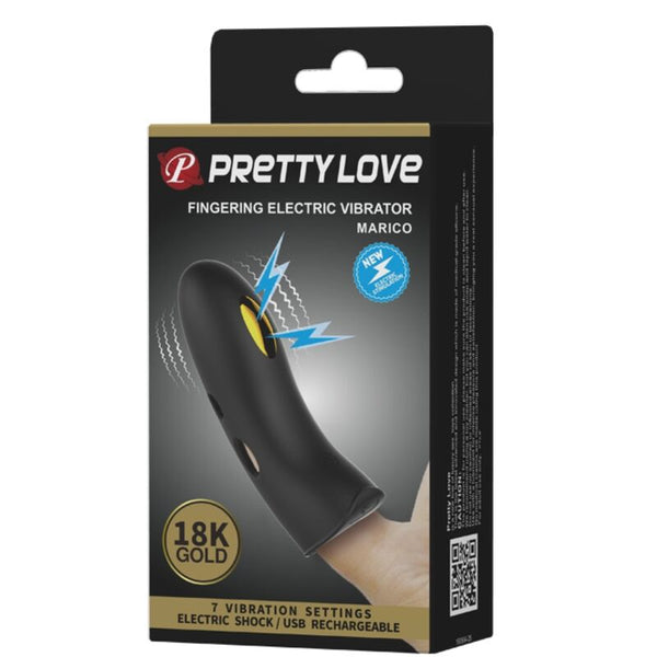 Pretty Love – Couvre-doigts électro-stimulateur marico noir