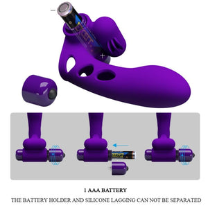 Pretty Love – Couvercle de doigt vibrateur orlando violet