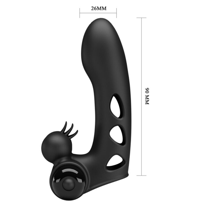 MOOIE LIEFDE - ORLANDO FUNDA DE DEDO VIBRADOR NEGRO