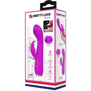 Pretty Love – Vibrateur rechargeable rachel avec ondes stimulantes violet