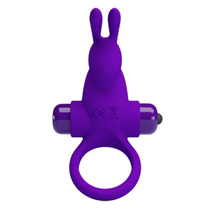 Pretty Love – Anneau vibrateur i rabbit pour pénis violet