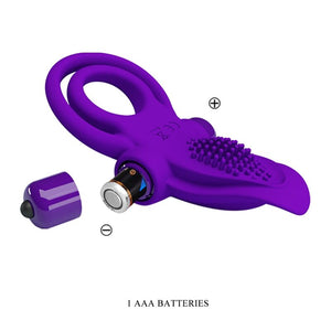Pretty Love – Anneau pénis vibrant violet