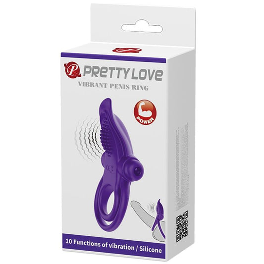 PRETTY LOVE - ANILLO VIBRADOR FOR PENE MORADO