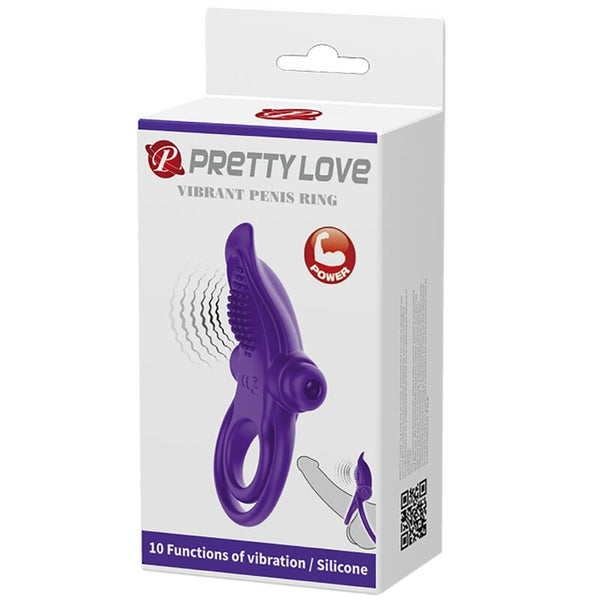 Pretty Love – Anneau pénis vibrant violet