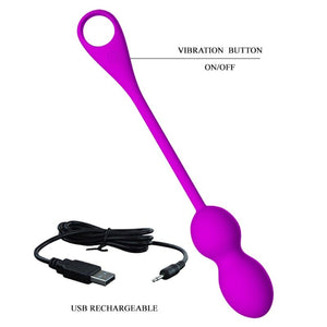 Pretty Love – Balles vibrantes rechargeables elvira violet
