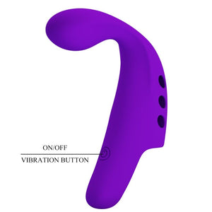 Pretty Love – Vibrateur doigt rechargeable gorgon violet