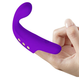 Pretty Love – Vibrateur doigt rechargeable gorgon violet