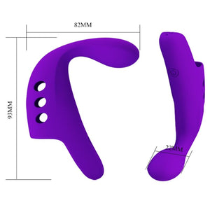 Pretty Love – Vibrateur doigt rechargeable gorgon violet