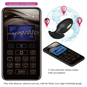 Pretty Love – Plug anal contrôlé par application jefferson noir