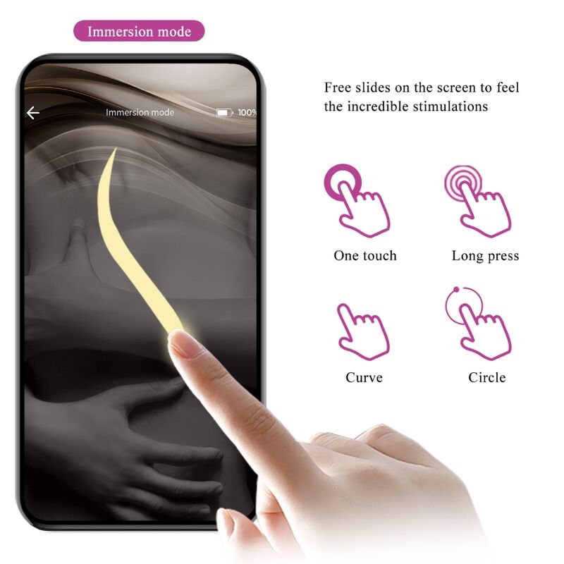 PRETTY LOVE - NYMPH HUEVO VIBRADOR CONTROLLED BY APP VIOLETA