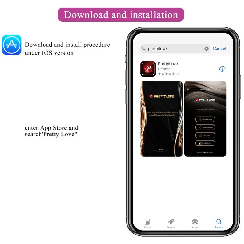 PRETTY LOVE - NYMPH HUEVO VIBRADOR CONTROLLED BY APP VIOLETA