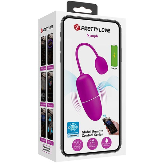 PRETTY LOVE - NYMPH HUEVO VIBRADOR CONTROLLED BY APP VIOLETA