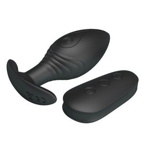 Pretty Love – Vibrateur rechargeable regina anal plug noir