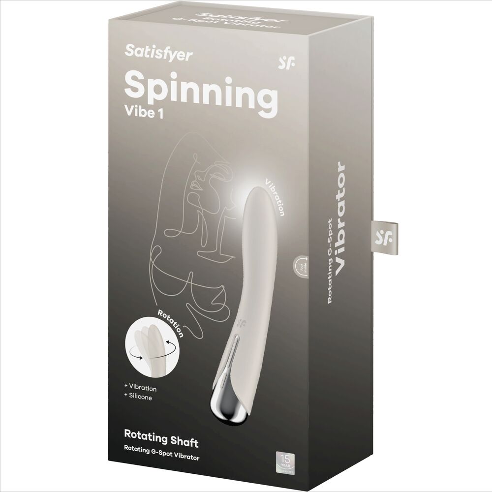 SATISFYER - VIBRATEUR ROTATEUR BLEU SPINNING VIBE 1 G-SPOT