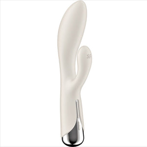 SATISFYER - SPINNING RABBIT 1 CLITORIS ET STIMULATION DU POINT G BEIGE
