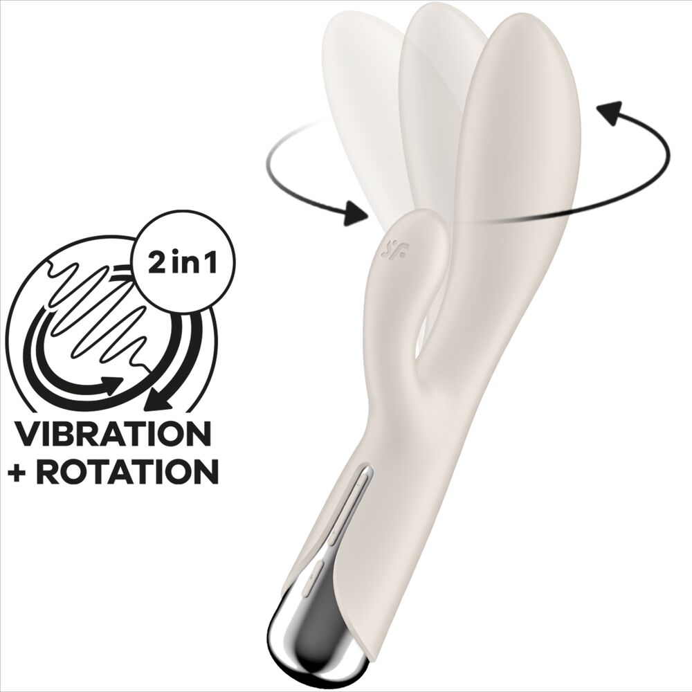 SATISFYER - SPINNING RABBIT 1 CLITORIS ET STIMULATION DU POINT G BLEU