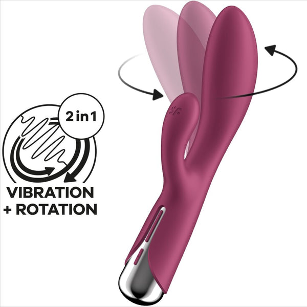 Satisfyer – Spinning rabbit 1 clitoris et stimulation du point g bleu