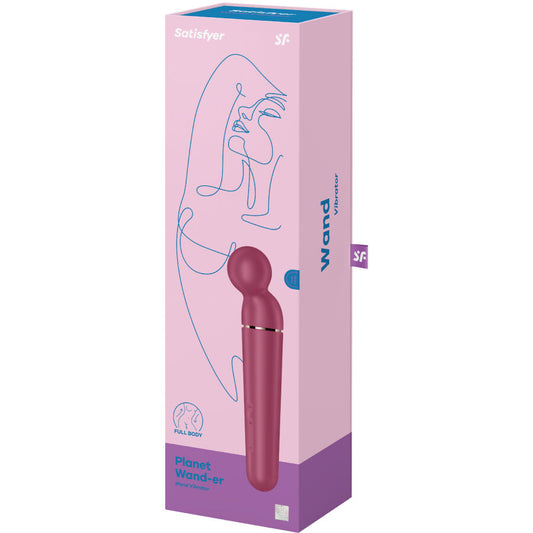 SATISFYER - MASSAGER VIBRATEUR PLANET WAND-ER BLEU