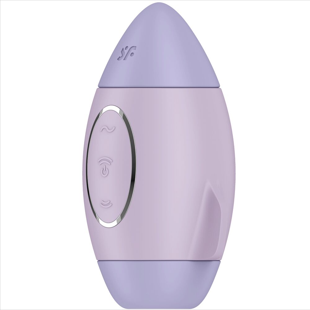 SATISFYER - MISSION CONTROL BLEU PETIT VIBRATEUR  DOUBLE IMPULSION