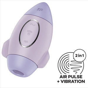 Satisfyer – Mission control bleu petit vibrateur double impulsion