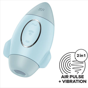 Satisfyer – Mission control bleu petit vibrateur double impulsion