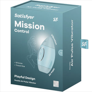 Satisfyer – Mission control bleu petit vibrateur double impulsion