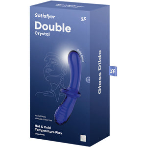 Satisfyer – Gode double cristal bleu