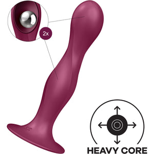 Satisfyer – Dildo en silicone double ball-r bleu