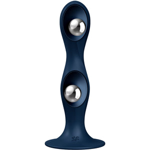 Satisfyer – Dildo en silicone double ball-r bleu
