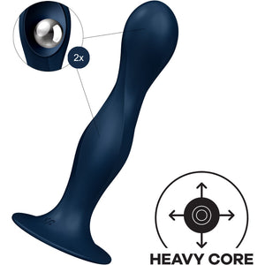 Satisfyer – Dildo en silicone double ball-r bleu