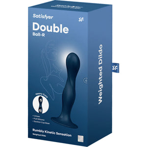 Satisfyer – Dildo en silicone double ball-r bleu