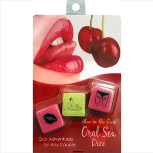 Dés de sexe oral phosphorescents