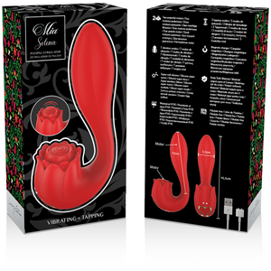 MIA – Selena stimulateur vibrant + tapping rouge